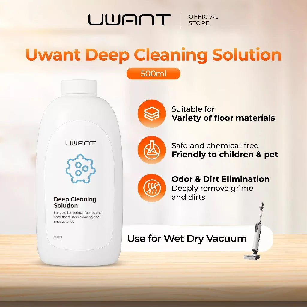 Uwant Floor Deep Cleaning Solution Detergent for Wet & Dry Vacuum - 500ML